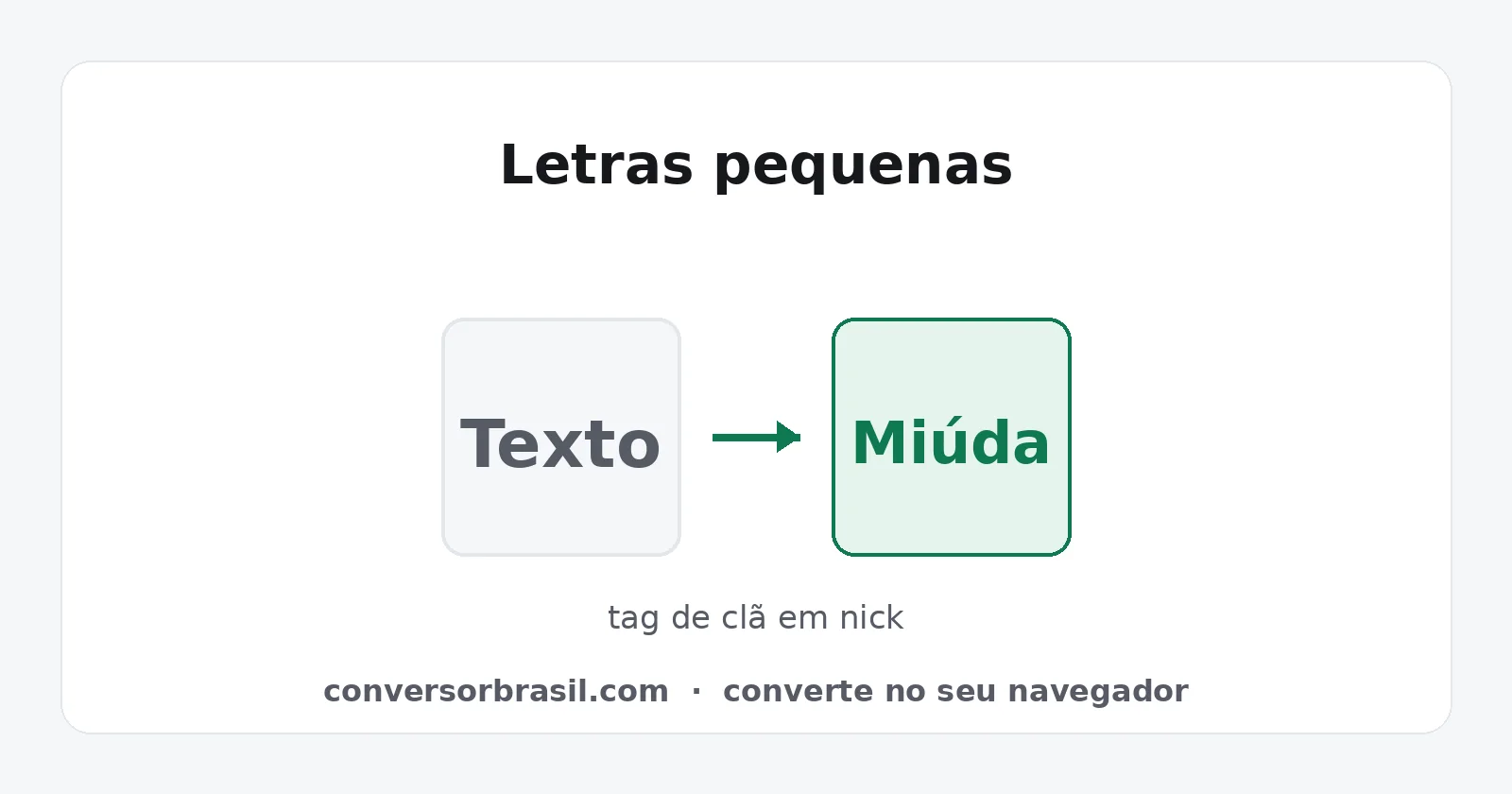 Frase comum ao lado da mesma frase em letras pequenas sobrescritas e subscritas